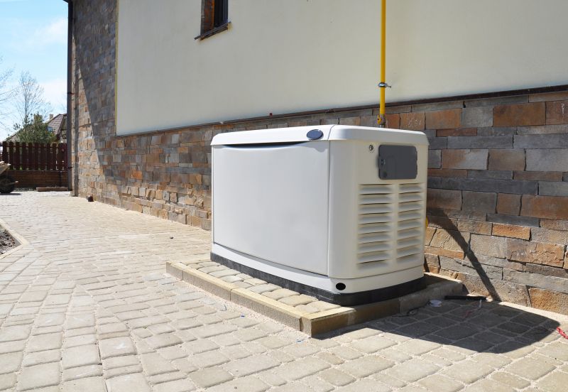 Home Backup Generator in a Utility Area